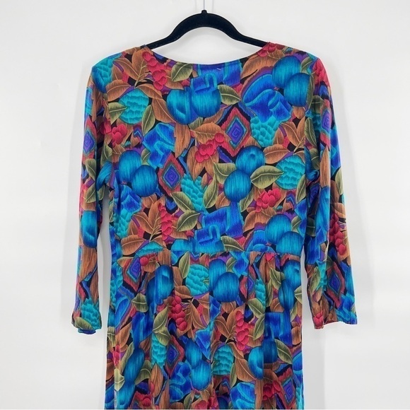 Vintage 80’s floral wide leg jumpsuit size m - Picture 4 of 5